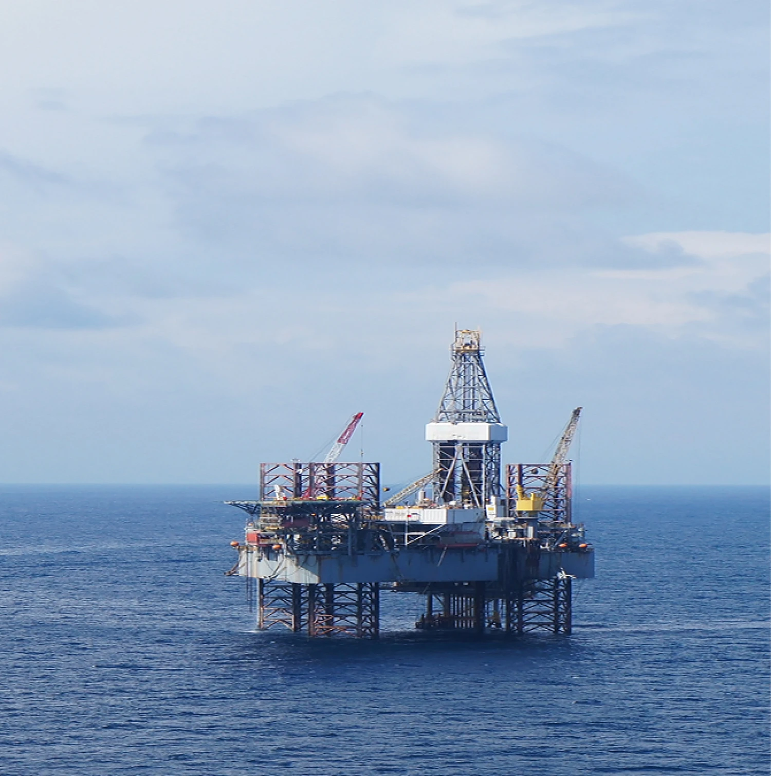An offshore vessel standing in the sea