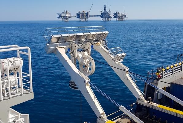 boat laying subsea cables