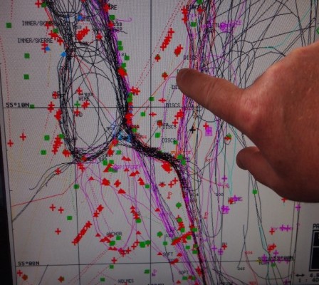 Marine Liaison conducting subsea cable awareness